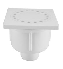 Doucheplug 10x10 onderuitlaat wit