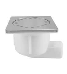 Doucheplug 10x10 zijuitlaat RVS