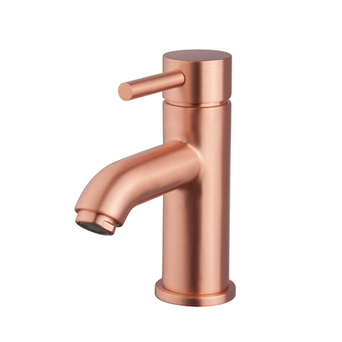 Cadans low basin mixer brushed copper