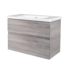 Best Design Quick 65cm handleless bathroom furniture grey oak