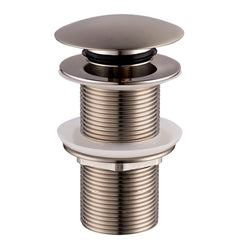 Caral clickwaste afvoerplug verlengd 5/4" geborsteld staal