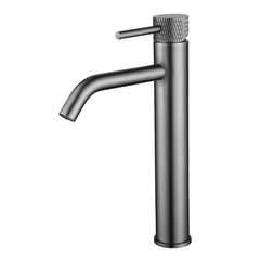 Ribbd XL basin mixer tall gunmetal