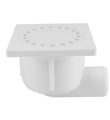 Doucheplug 10x10 zijuitlaat wit