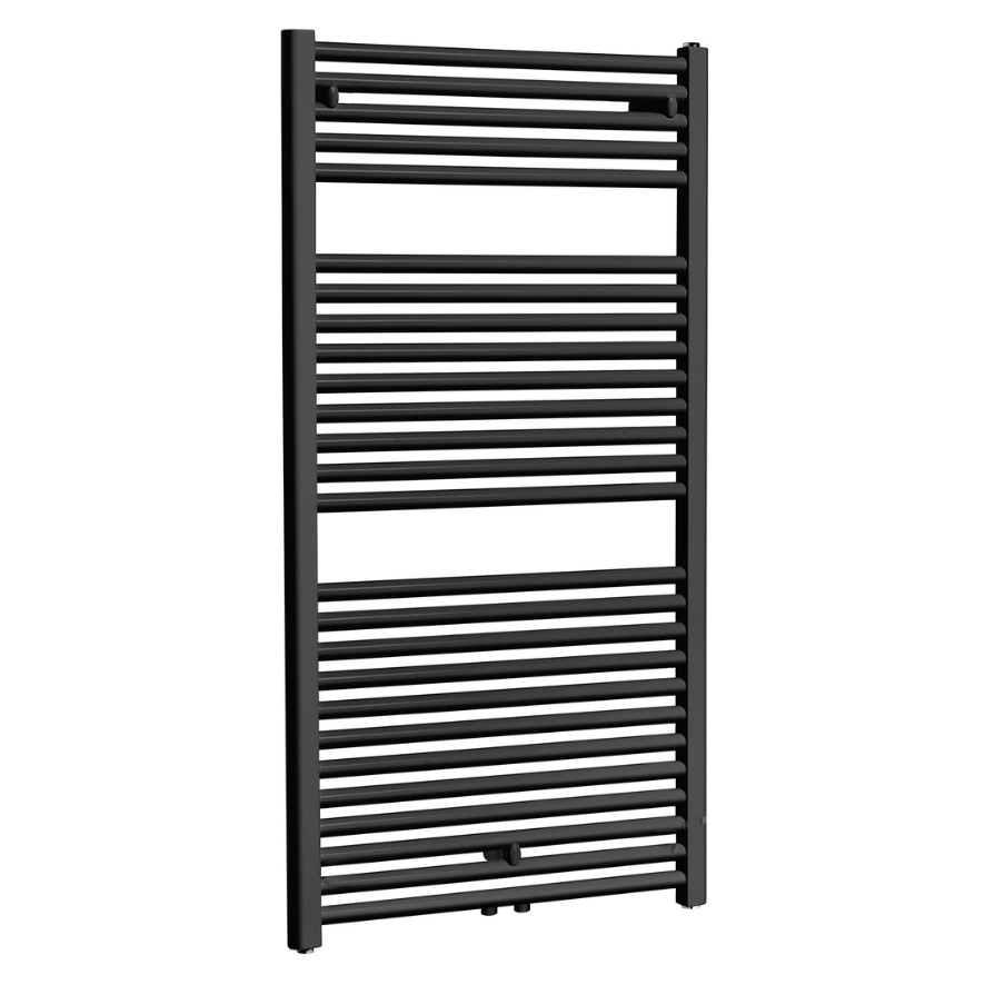 Elara designer radiator 118.5 x 60.0 cm matt black