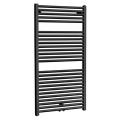 Elara designer radiator 118.5 x 60.0 cm matt black