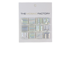 The Mosaic Factory Valencia Mozaiek Tegel Vierkant - 3D Icy Pearl Glas Recycled 328x518 mm