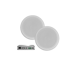 WIFI-AUDIOSYSTEEM (AIRPLAY + DLNA) 30 WATT, INCL JAZZ SAUNA SPEAKERS WIT (135 MM). 230V/12V, LAN / WLAN 