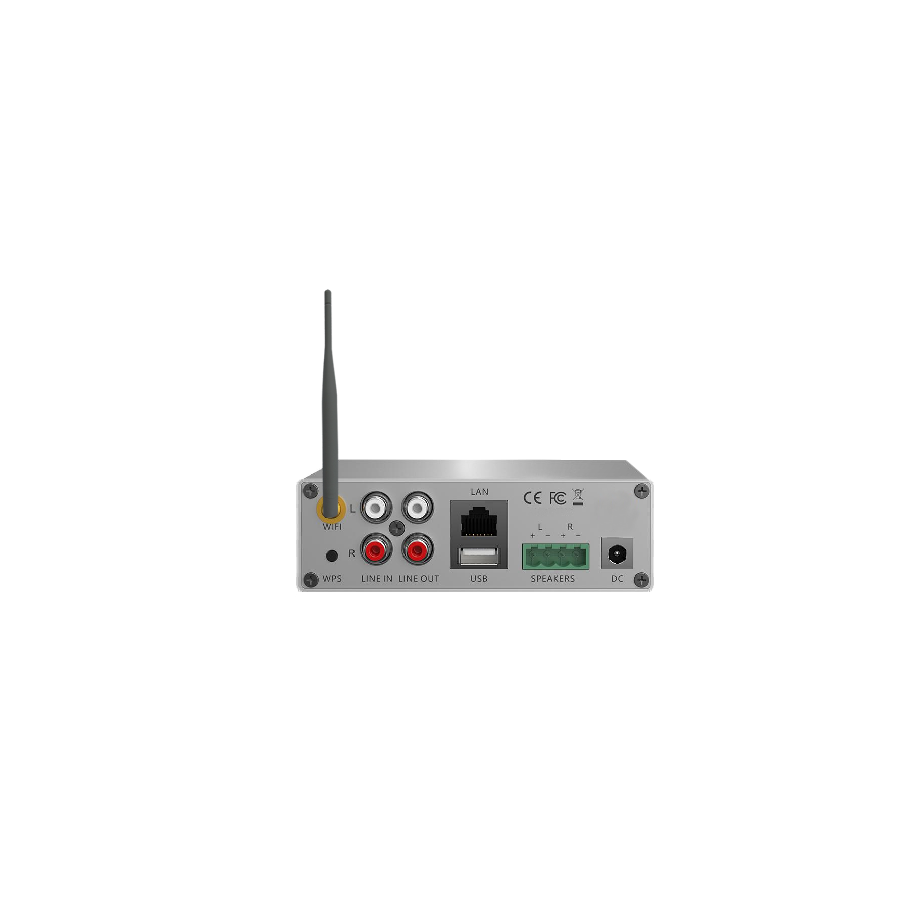 WIFI-AUDIOSYSTEEM (AIRPLAY + DLNA) 70 WATT 230V/24V, LAN / WLAN 