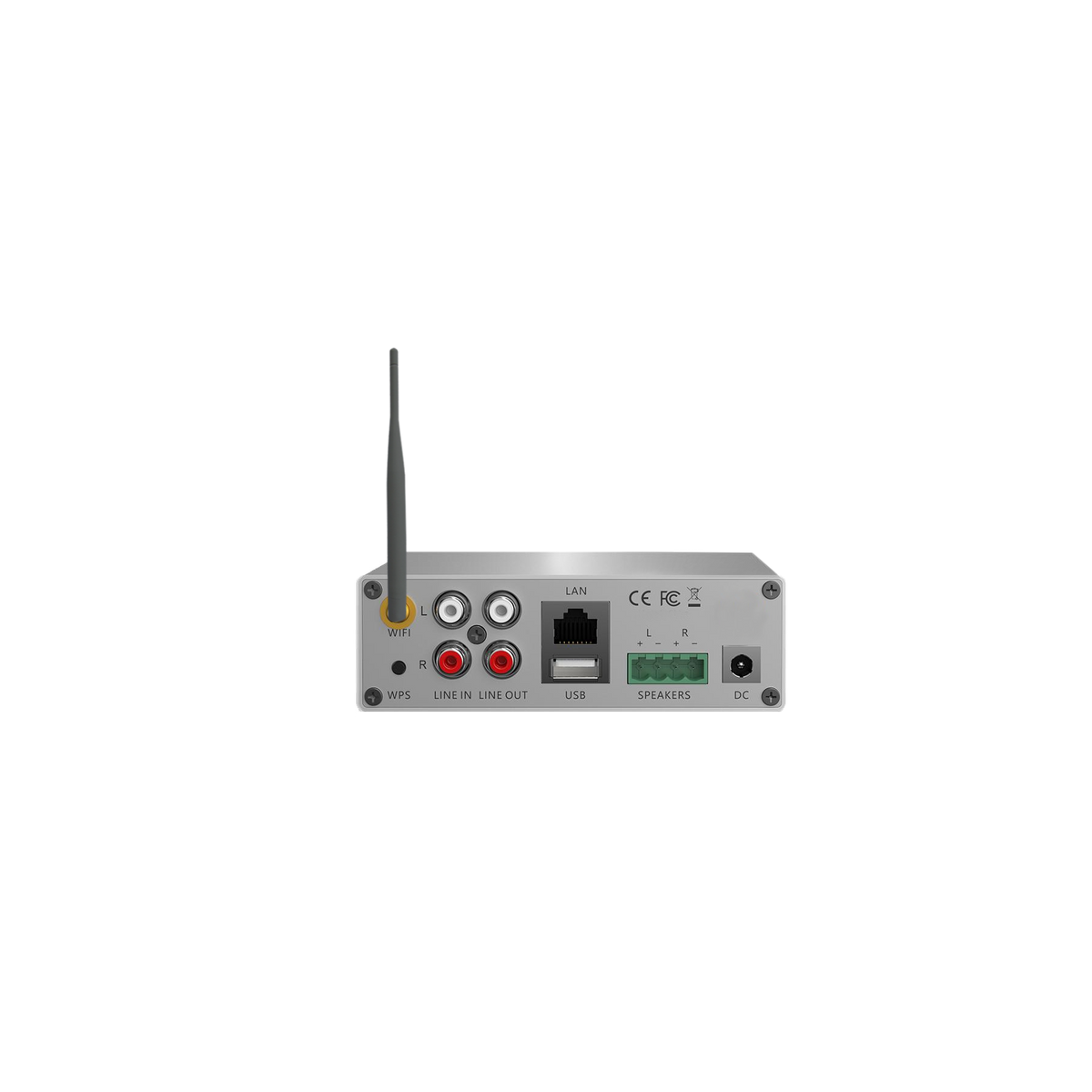 WIFI-AUDIOSYSTEEM (AIRPLAY + DLNA) 70 WATT 230V/24V, LAN / WLAN 