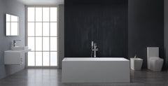 StoneArt Vrijstaand Badkuip BS-523 -mat wit -mat - 180x89