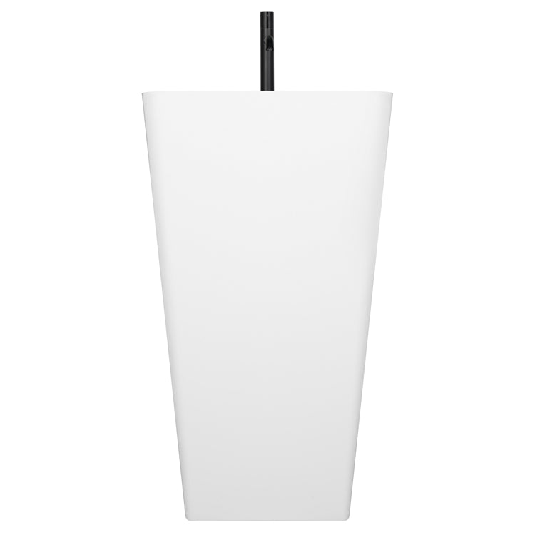StoneArt Vrijstaand Wastafel LZ552 - wit glanzend - 50x51cm