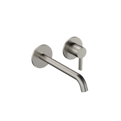 Hotbath Ace AC105EXT afbouwdeel inbouw wastafelkraan 20cm - Geborsteld Nikkel