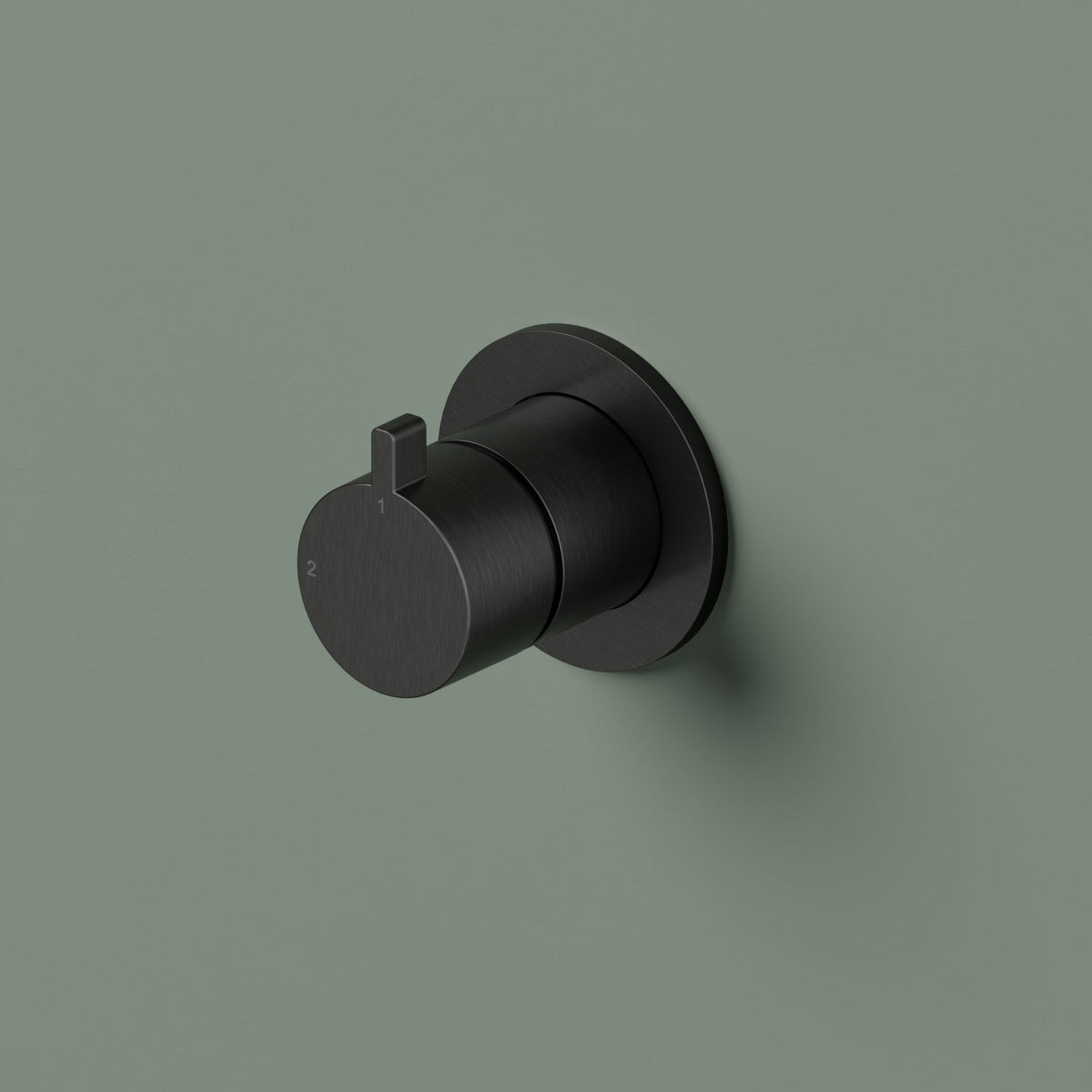 Hotbath Ace AC111EXT afbouwdeel 2-weg omstel - Geborsteld Zwart PVD