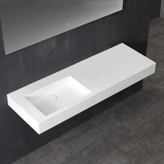 StoneArt Wastafel LP4514-0L  wit 140x48 mat