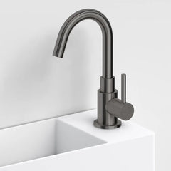 Clou Freddo 1 fonteinkraan, met draaibare uitloop, gunmetal PVD
