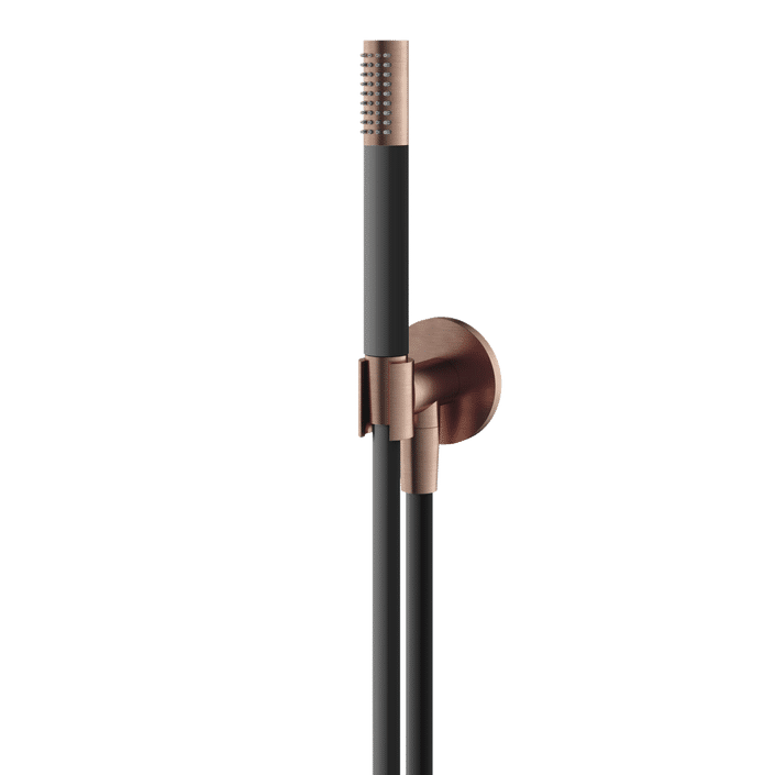 Hotbath Archie AR430 handdouche set met wateraansluiting - Geborsteld Koper PVD