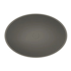 Arcqua Prince opbouw waskom ovaal 49x34 - Mat quartz grijs
