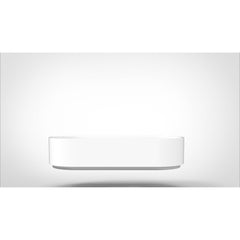 Arcqua Case waskom - 60x26cm - Ovaal - Cast marble Wit Glans