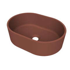 Arcqua Case waskom - ovaal - 40x28cm - mat terracotta