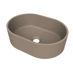 Arcqua Case waskom - ovaal - 40x28cm - mat truffel