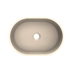 Arcqua Case waskom - ovaal - 40x28cm - mat zand