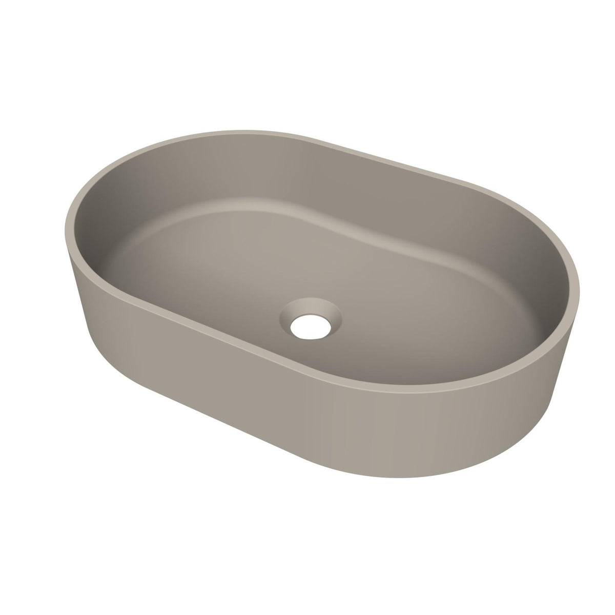 Arcqua Case waskom - ovaal - 55x36cm - mat klei