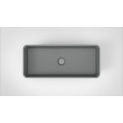 Arcqua Case waskom rechthoek 60x26cm mat grijs
