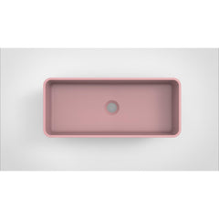 Arcqua Case waskom rechthoek 60x26cm mat roze