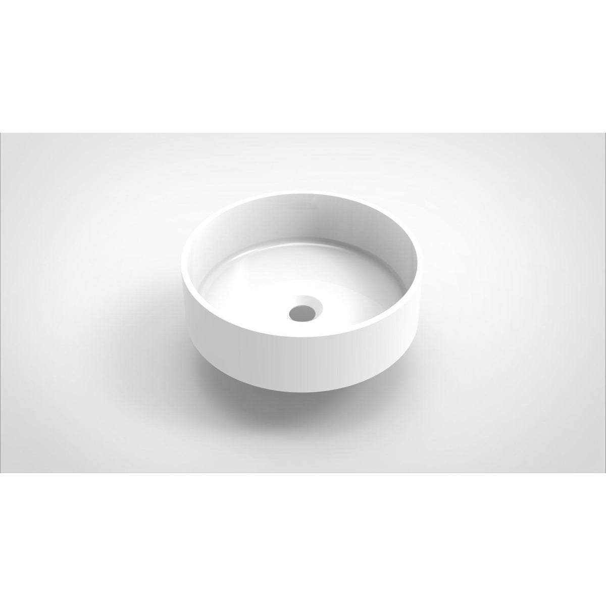 Arcqua Case waskom rond 40x40cm glans wit