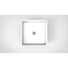 Arcqua Case waskom vierkant 37x37cm glans wit