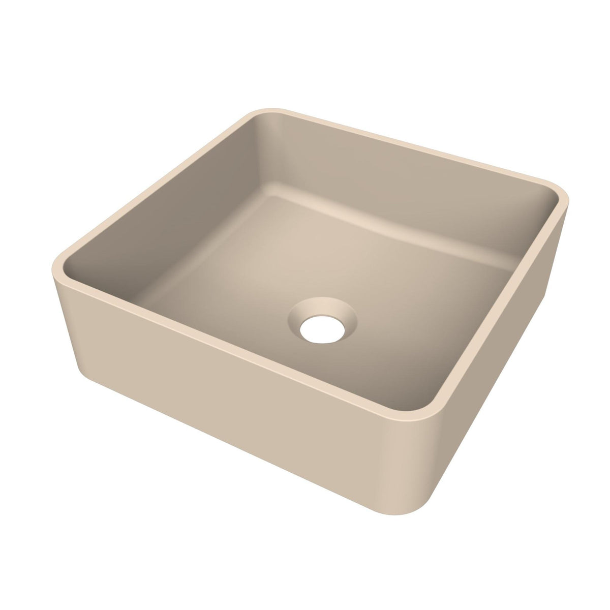 Arcqua Case waskom - vierkant - 37x37cm - mat zand
