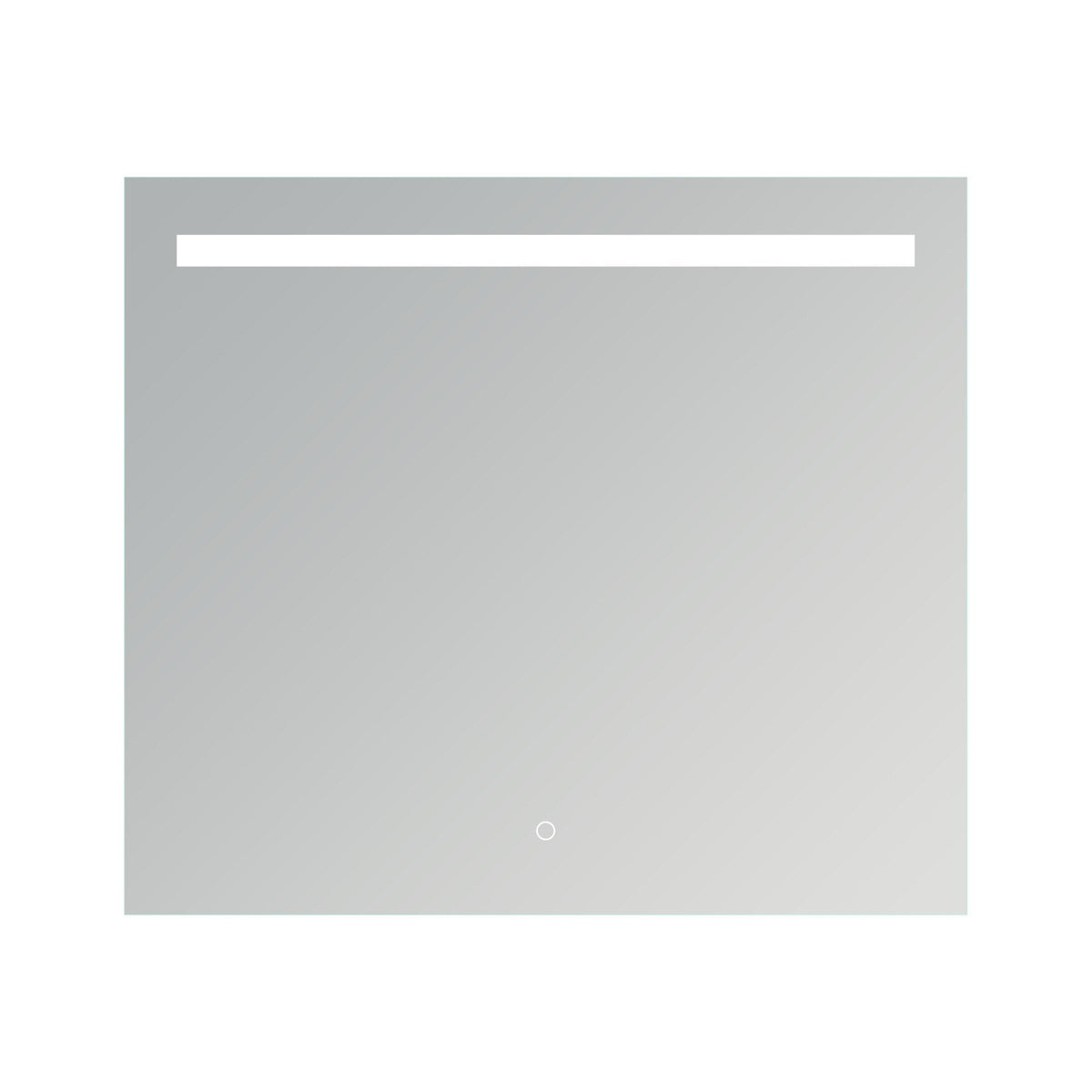 Arcqua Cube Spiegel - 80x70cm - rechthoek - front LED