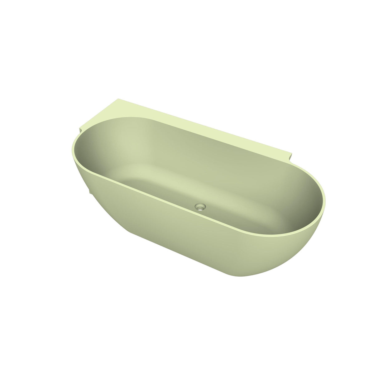 Arcqua Havana Halfvrijstaand Bad - 170x80cm - links - mat pastel groen