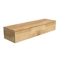 Arcqua Living Base Cabinet - 160x46x30cm - 2 drawers - handleless - melamine faced chipboard - oak natural