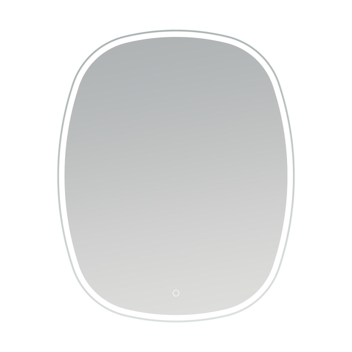 Arcqua Loft Spiegel - 65x80cm - ovaal - verticaal - front LED