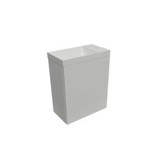 Arcqua Luna Fonteinset 54.3x39.7x21.8cm Glans Wit met marble fontein zonder overloop glans wit