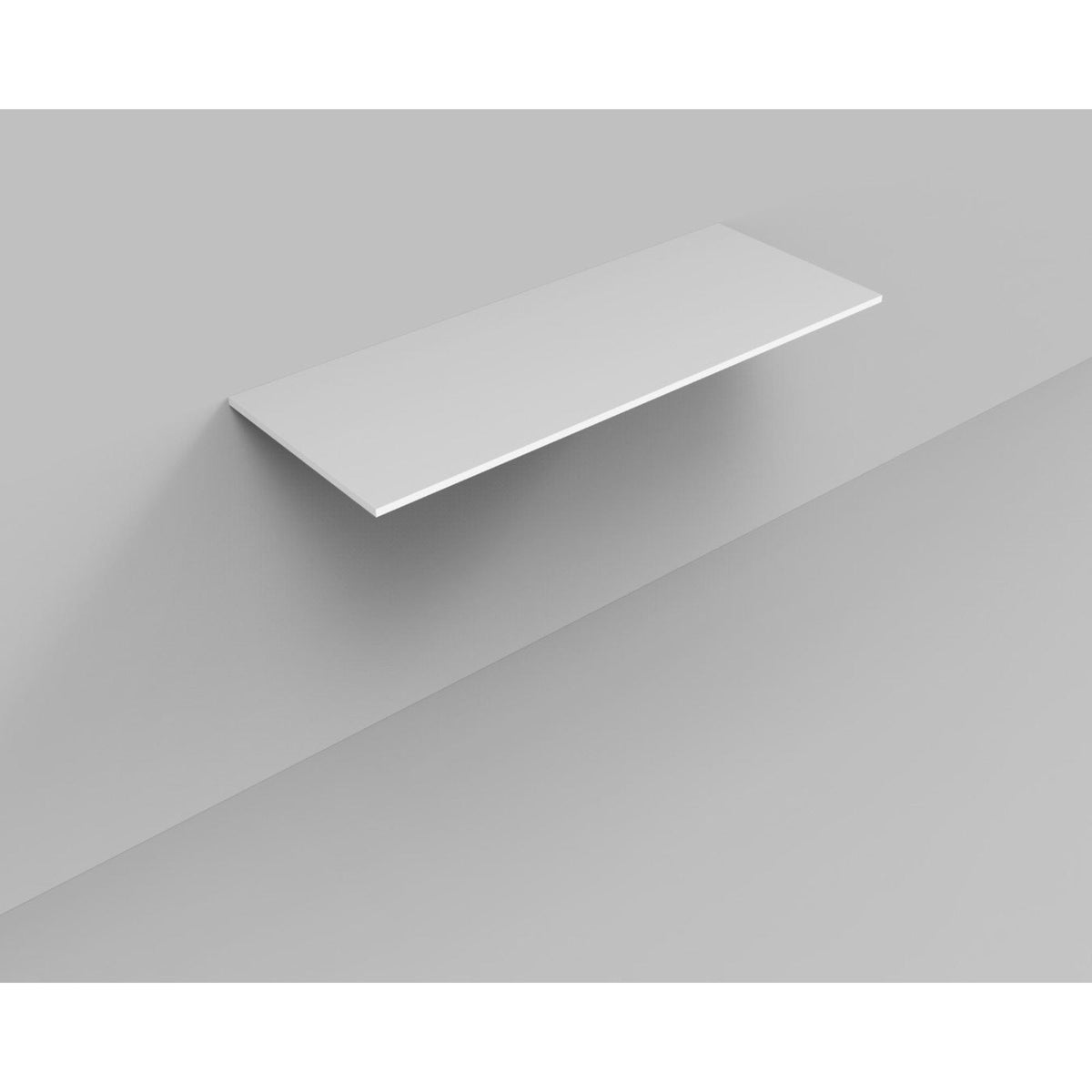 Arcqua Marble Topdeck - 140,5x46x1.5cm - gegoten marmer - mat wit