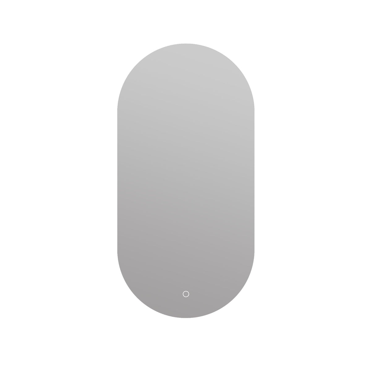 Arcqua Oval Spiegel - 40x80cm - ovaal - verticaal - backlight LED