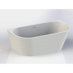 Arcqua Pinto half vrijstaand ligbad 160x70 glans wit