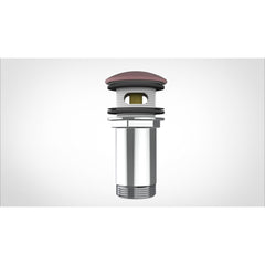 Arcqua pop-up waste wastafel 1 1/4 universeel mat roze