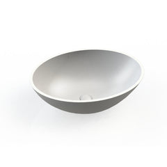 Arcqua Prince Waskom 49x34cm Ovaal Marmer Mat Wit