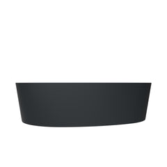 Arcqua Rocker Waskom - opbouw - organisch - links - 50x37cm - mat antraciet