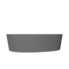 Arcqua Rocker Waskom - opbouw - organisch - links - 50x37cm - mat grijs