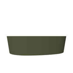 Arcqua Rocker Waskom - opbouw - organisch - links - 50x37cm - mat groen