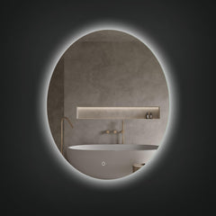 Arcqua Ronde Spiegel - rond - 100cm - spiegelverwarming - LED-achtergrondverlichting
