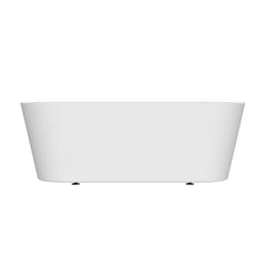 Arcqua Santo half vrijstaand ligbad 178x80cm acryl glans wit