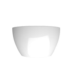 Arqua Olivia Fontein Waskom - 22x22cm - rond - opbouw - glans wit