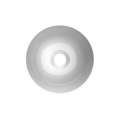 Arqua Olivia Fontein Waskom - 22x22cm - rond - opbouw - glans wit