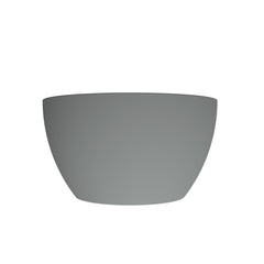 Arqua Olivia Waskom - 22x22cm - rond - opbouw - mat grijs