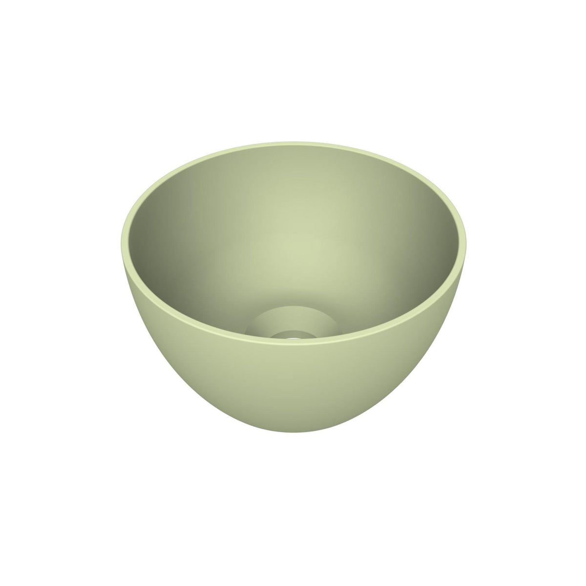 Arqua Olivia Waskom - 22x22cm - rond - opbouw - mat pastel groen